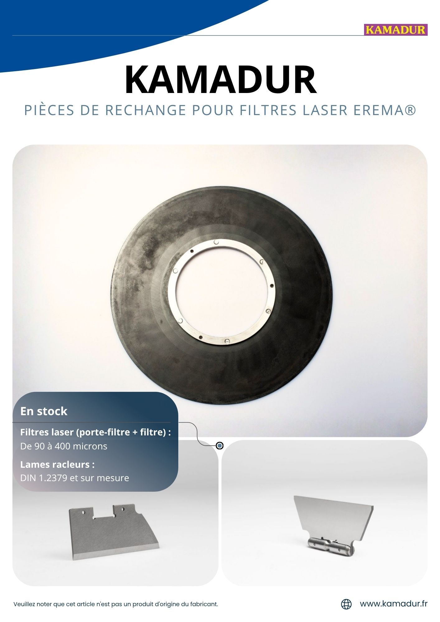 Infographie filtre laser EREMA